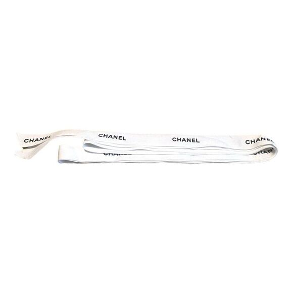 Authentic Chanel Classic White Ribbon 3 Yards 9’ For Gift Box Bag Crafts Lot - Picture 1 of 4